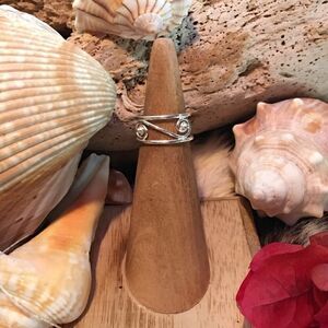 Wide Band Swirl Sterling Silver Toe Ring